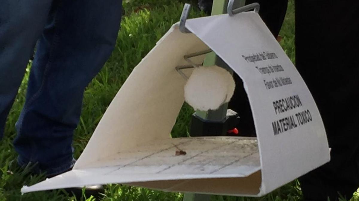 State workers set hundreds of traps like these in parts of Miami-Dade County in a successful battle to eradicate the Oriental Fruit Fly.