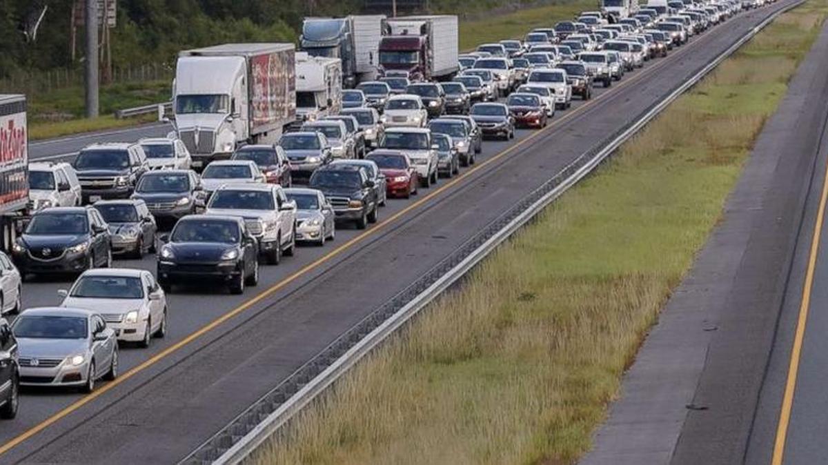 It was slow going as Floridians crept north along I-75 to evacuate before Hurricane Irma hit.