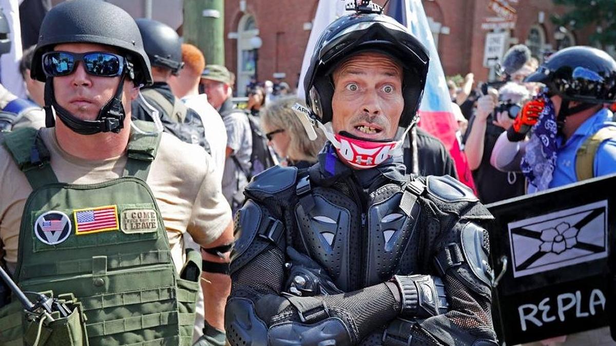 White nationalists gathered in Chartlottesville, Virginia, to protest the removal of a Confederate statue.