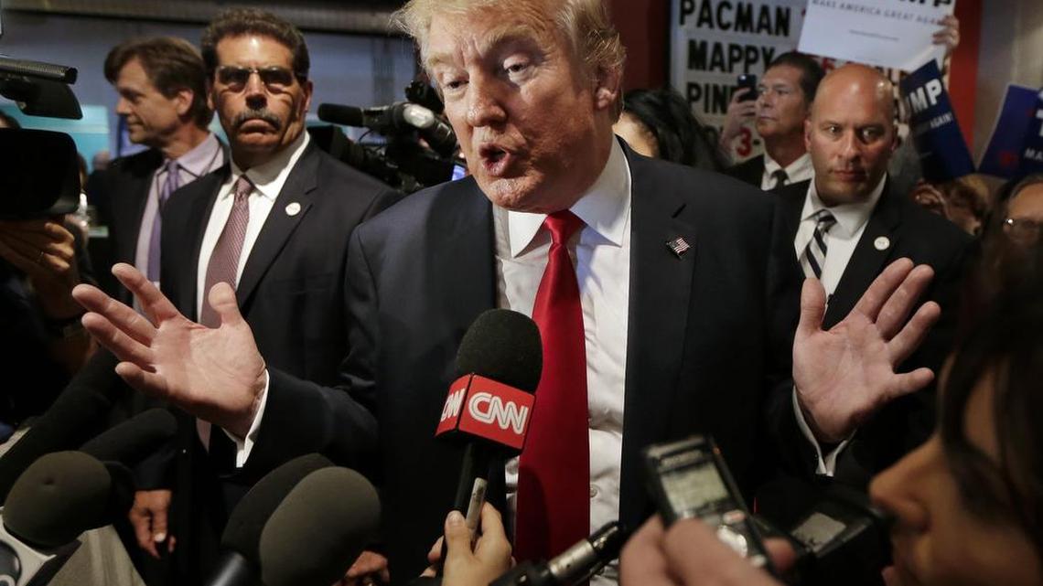 
NO HARM: Donald Trump continues to rise in the polls despite repeated gaffes on the campaign trail.
