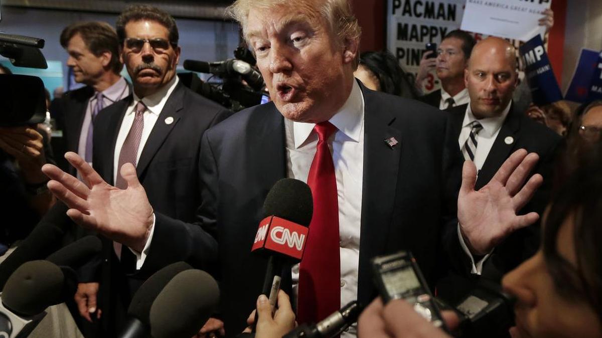 
NO HARM: Donald Trump continues to rise in the polls despite repeated gaffes on the campaign trail.
