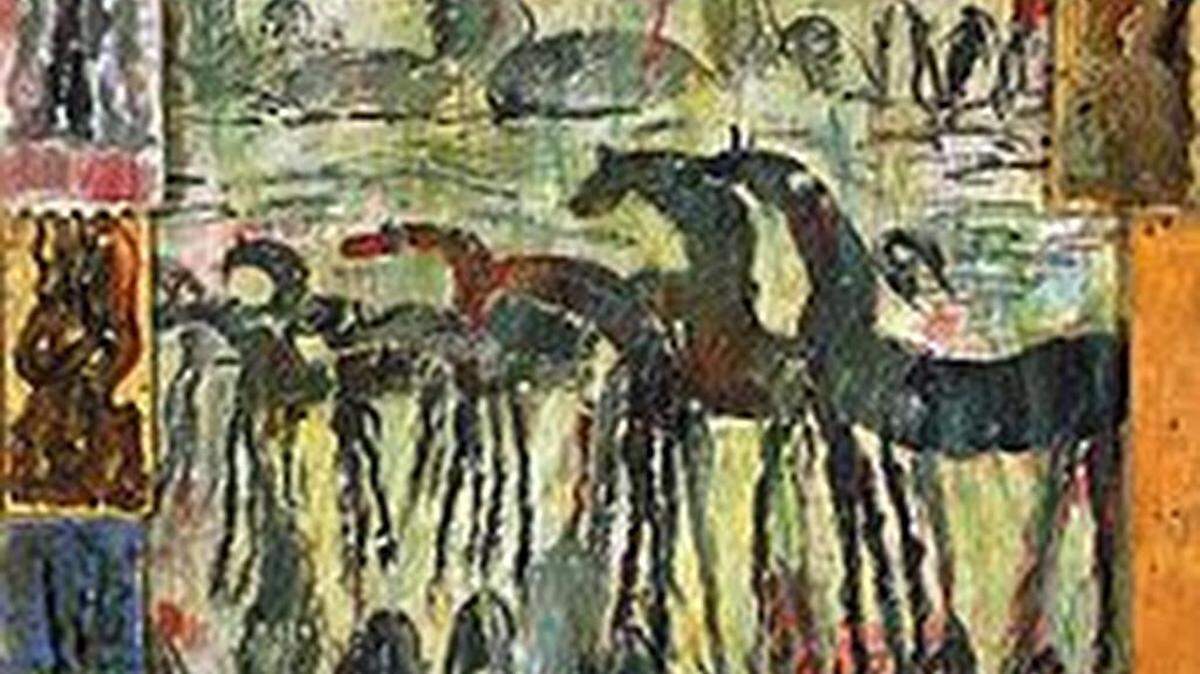 This untitled work by late Miami artist Purvis Young is in the collection of the Smithsonian American Art Museum.