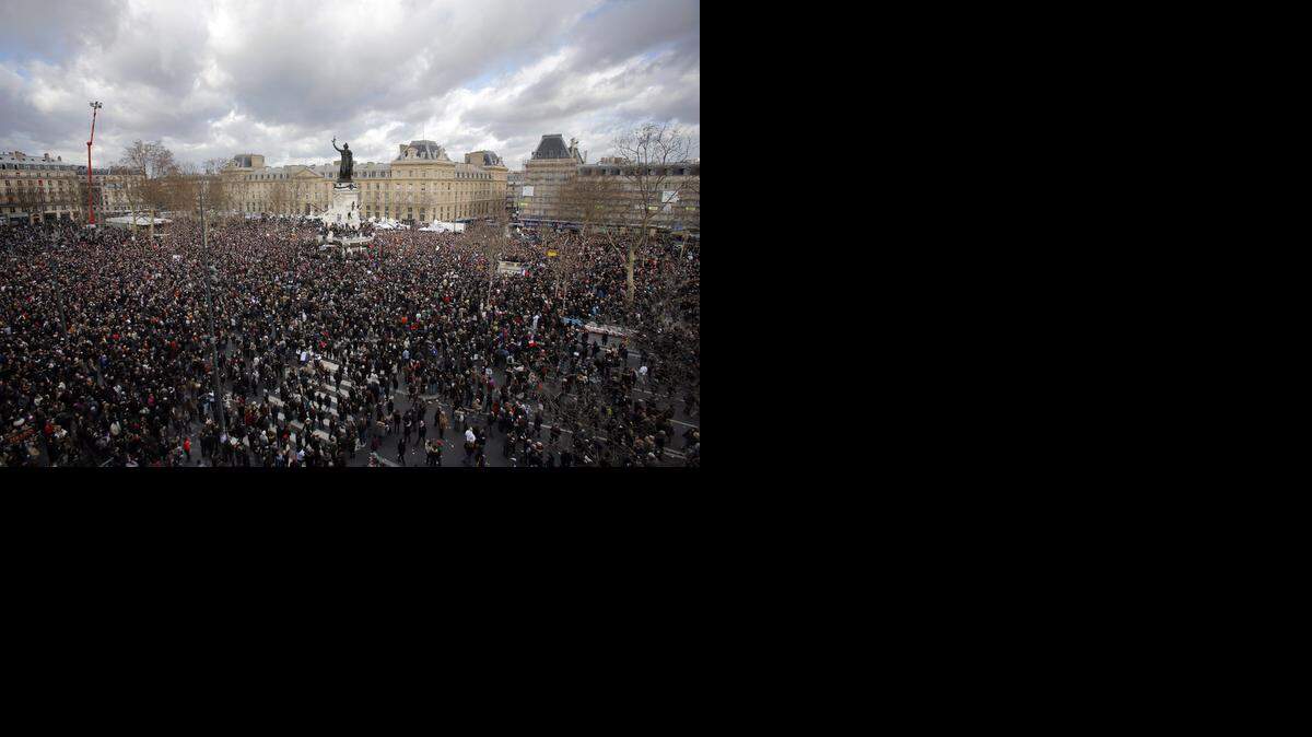 
SOLIDARITY: More than a million people turned out for Sunday’s anti-terrorism rally in Paris.

