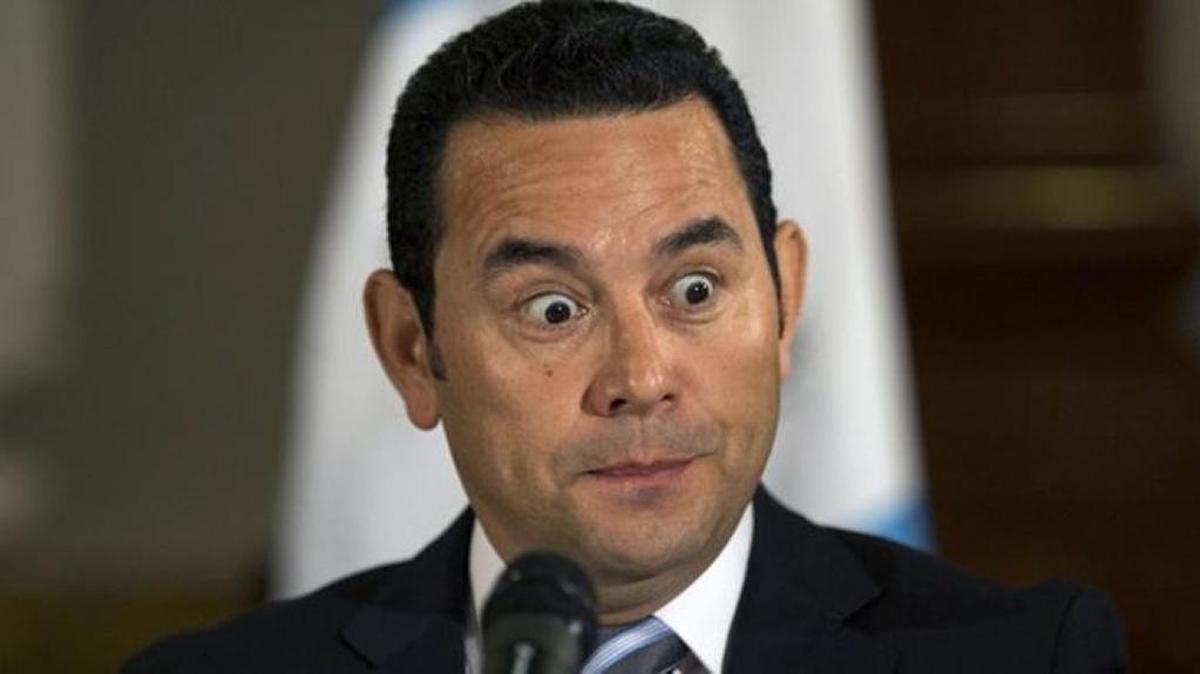 When he was president-elect Jimmy Morales made a face during a press conference in Guatemala City. He is now challenging the rule of law.