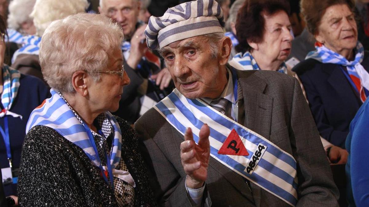 Holocaust survivors attended a ceremony at Auschwitz this year to celebrate the anniversary of its liberation.