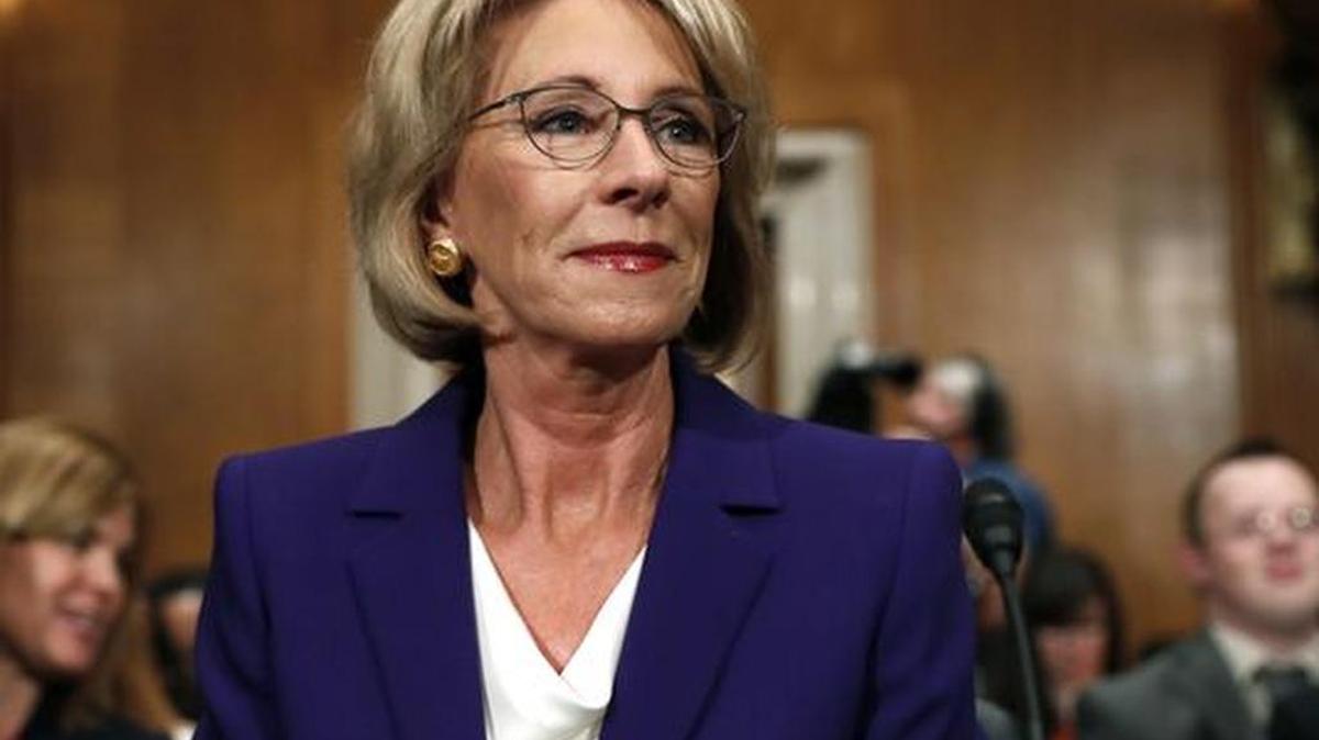 Betsy DeVos is President Trump’s nominee for secretary of education.