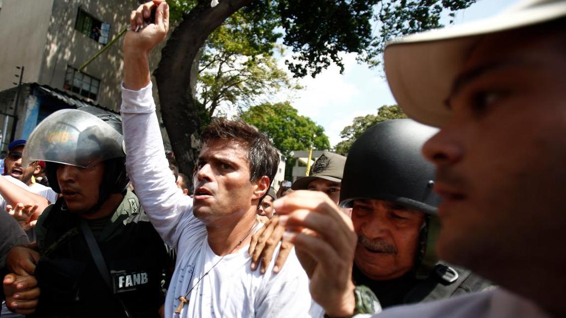 Opposition leader Leopoldo López, arrested in February, 2014 after he was denounced by Venezuela’s government, has become the country’s most prominent political prisoner.