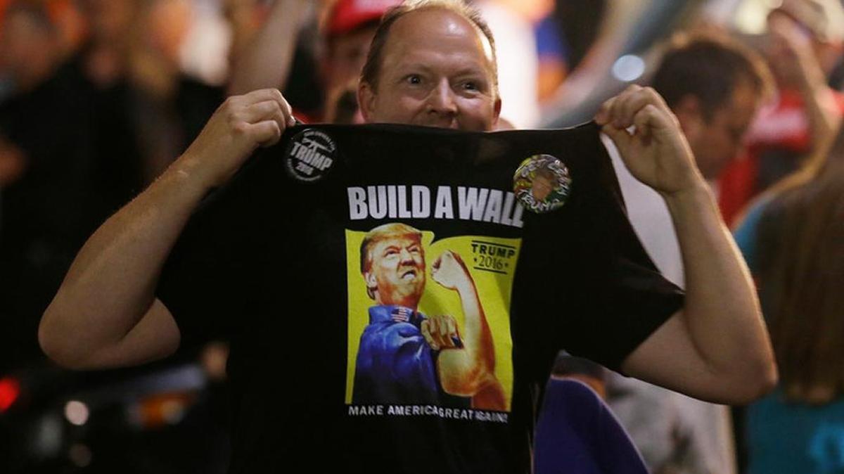 During the presidential campaign, a Donald Trump supporter also supports a wall along the Mexican border.