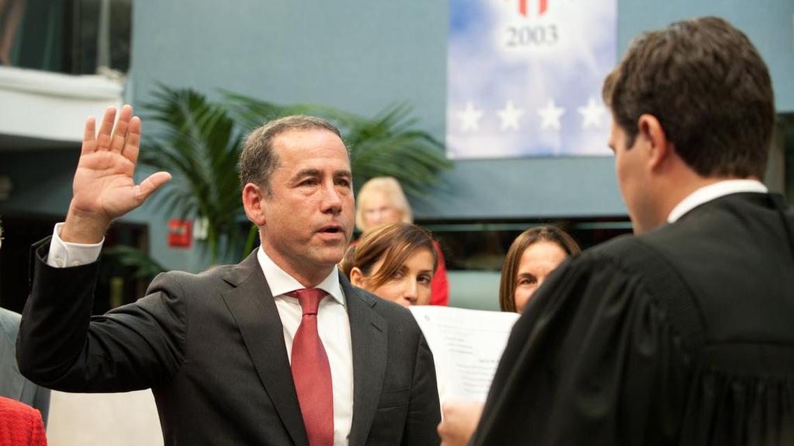 
ANOTHER CAMPAIGN: Miami Beach Mayor Philip Levine, who took the oath of office in November of 2013, is running for reelection this year.
