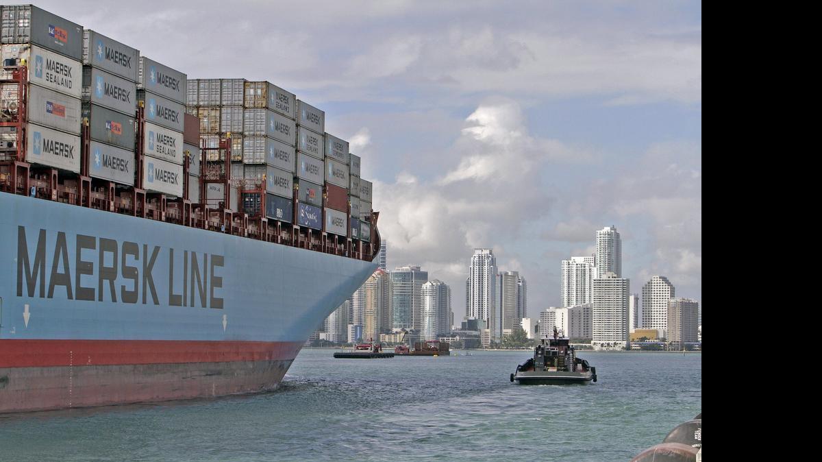 
POTENTIAL WINNER: Port cities like Miami would benefit from expanded trade, according to advocates of the Trans-Pacific Partnership.
