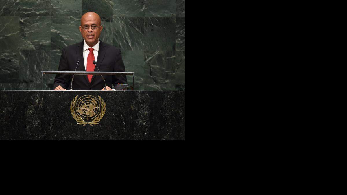 
GENERAL ASSEMBLY: Haitian President Michel Martelly addressed the U.N. last week.
