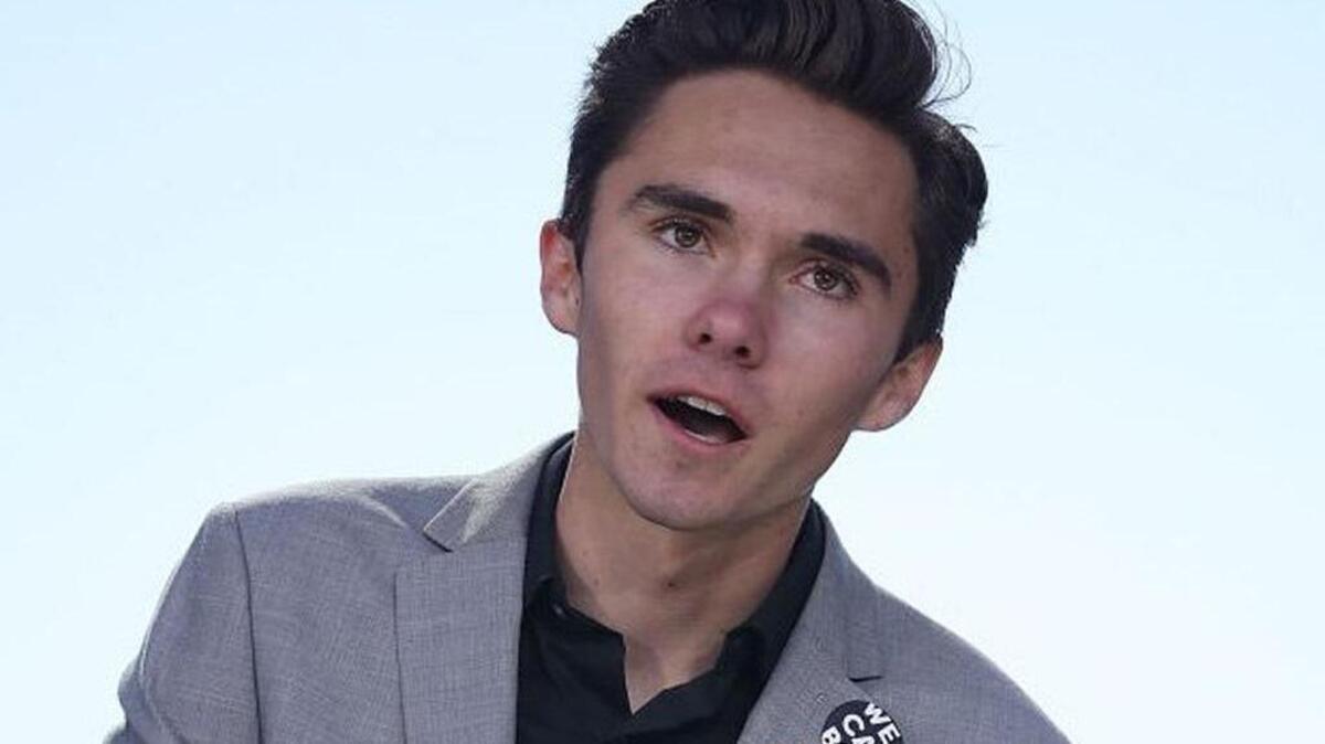 School shooting survivor David Hogg was out of town when SWAT officers showed up at his home.