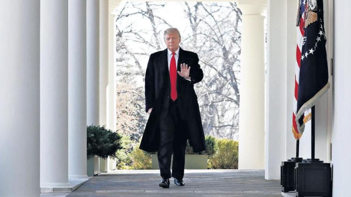 After “the wall” stand-off ended Friday, President Donald Trump waves as he walks through the Colonnade from the Oval Office of the White House to announce the deal to temporarily reopen the government. So what’s next?
