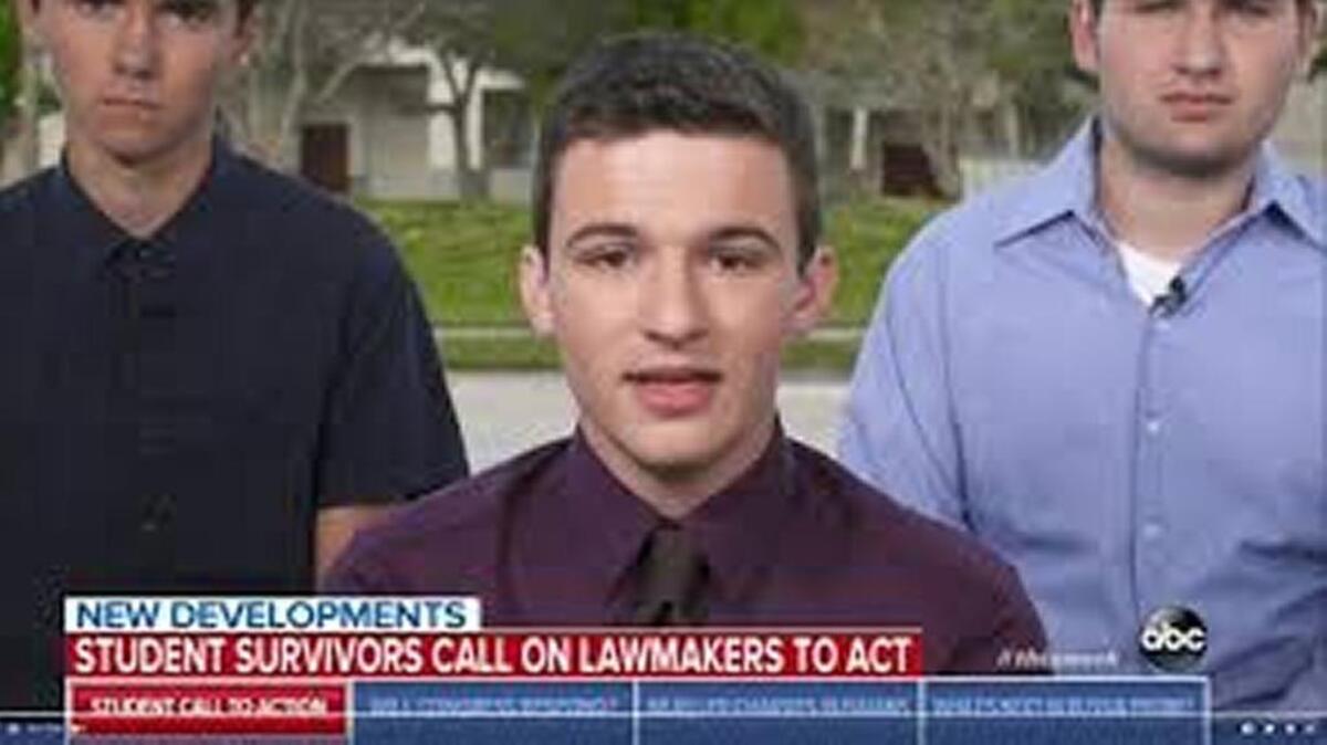 Student survivors of the mass shooting at Marjory Stoneman Douglas are getting their message out for tighter gun laws.