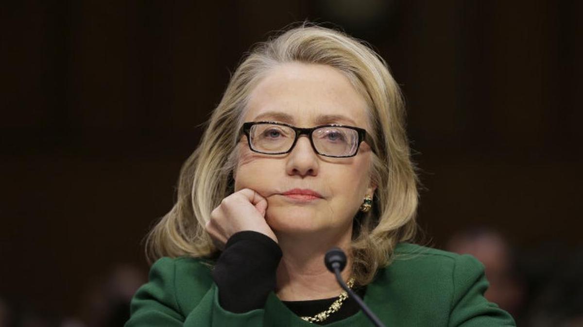 
Hillary Rodham Clinton listens during a day of testimony in 2013 at the Senate Foreign Relations Committee hearing on the deadly September attack on the U.S. diplomatic mission in Benghazi, Libya, that killed Ambassador Chris Stevens and three other Americans.
