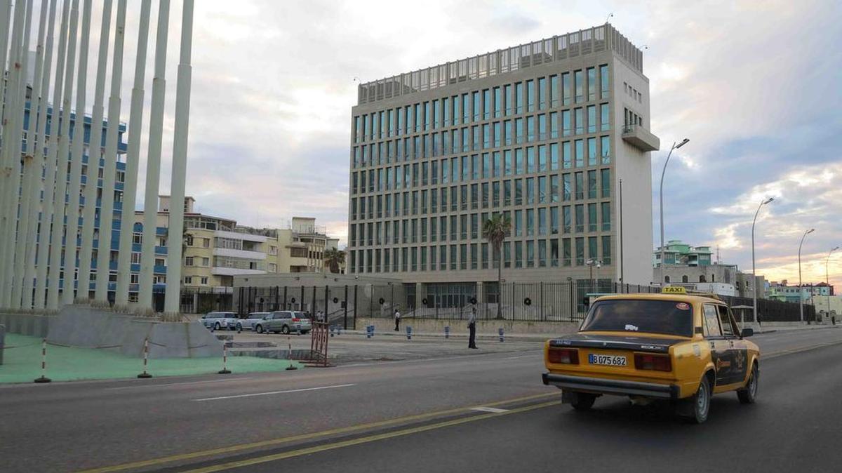 
BILLBOARDS WITHDRAWN: The U.S. Embassy in Havana no longer is flanked by anti-U.S. billboards that the Cuban government once maintained there. 
