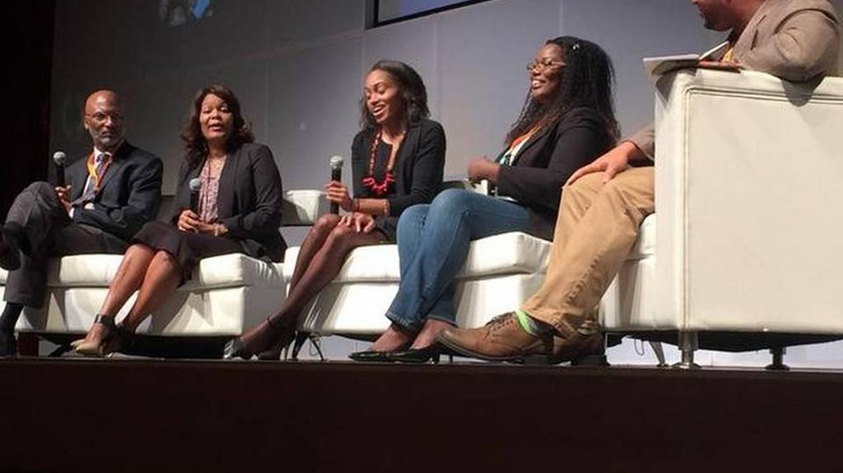 Panelists discuss the tech business during Black Tech Week in Miami in 2015.