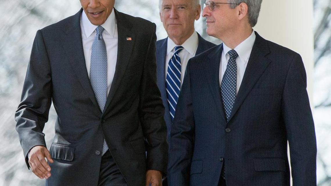 The Senate refused to consider the Supreme Court nomination of Judge Merrick Garland, right.