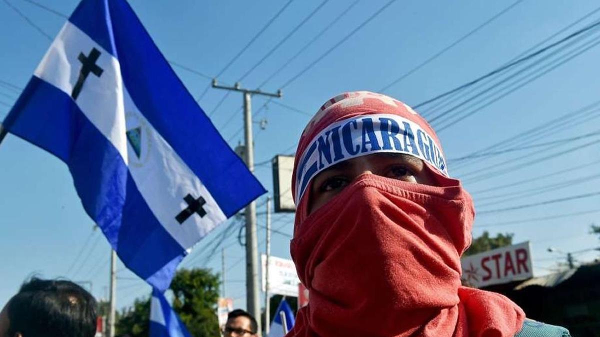 Students in Managua, Nicaragua, protest President Daniel Ortega’s repressive regime.