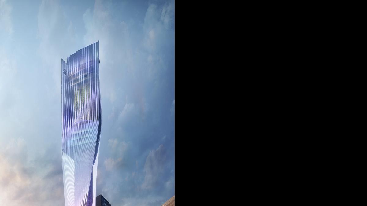 
PROPOSED LANDMARK: Innovation Tower would stand 633 feet high. 

