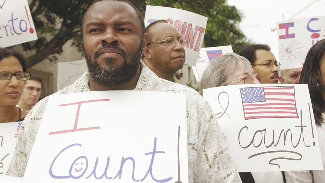 In 2003, Leroy Jones joined other demonstrators outside court in Miami where the 11th U.S. Circuit Court of Appeals heard arguments on whether the state is doing enough to help ex-felons restore their voting rights. Jones had finished his sentence 10 years before.