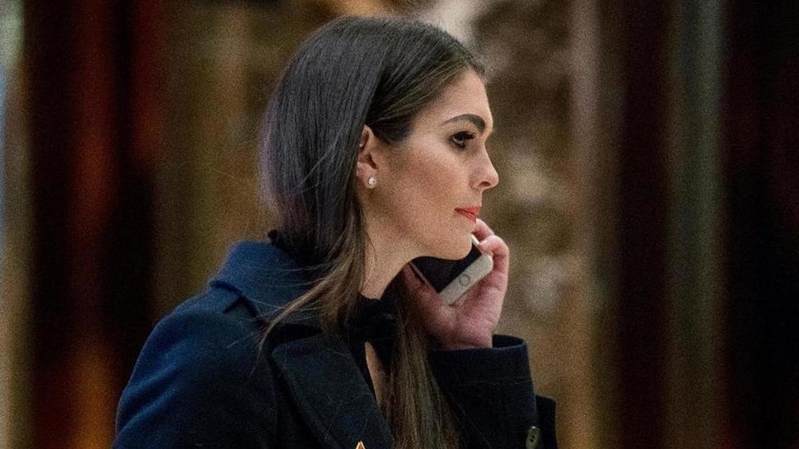 White House communications director Hope Hicks resigned after telling the House Intelligence Committee her job required her to tell “white lies.”