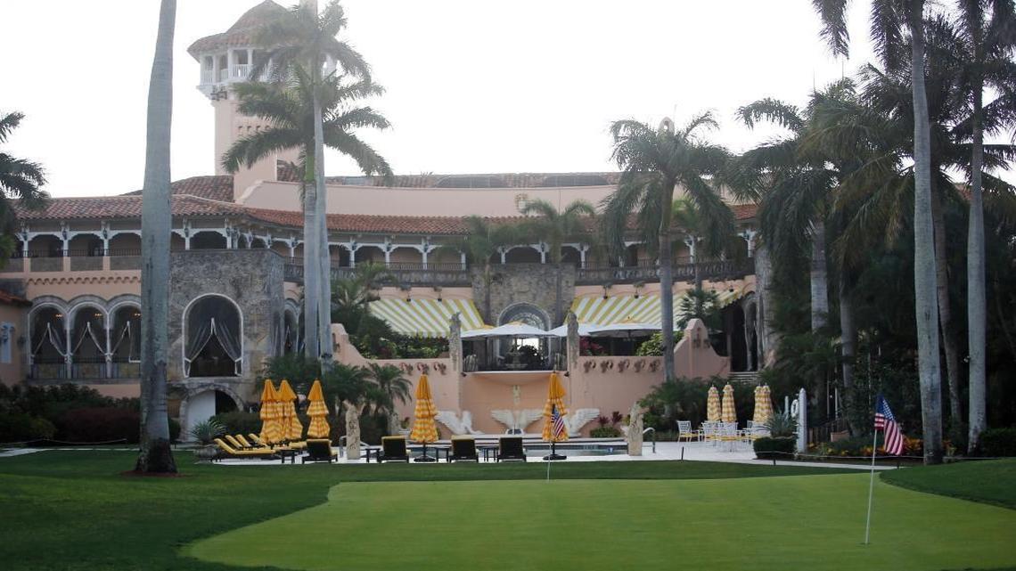 This April 15, 2017, file photo shows President Donald Trump's Mar-a-Lago estate in Palm Beach, Fla.