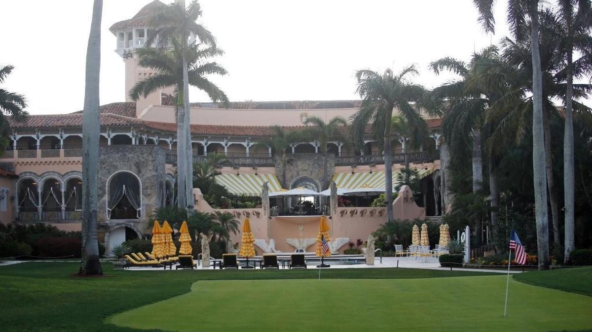 This April 15, 2017, file photo shows President Donald Trump's Mar-a-Lago estate in Palm Beach, Fla.