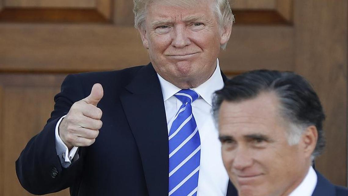 President-elect Donald Trump publicly dangled the prospect of a Cabinet job before Mitt Romney but never offered him a job.