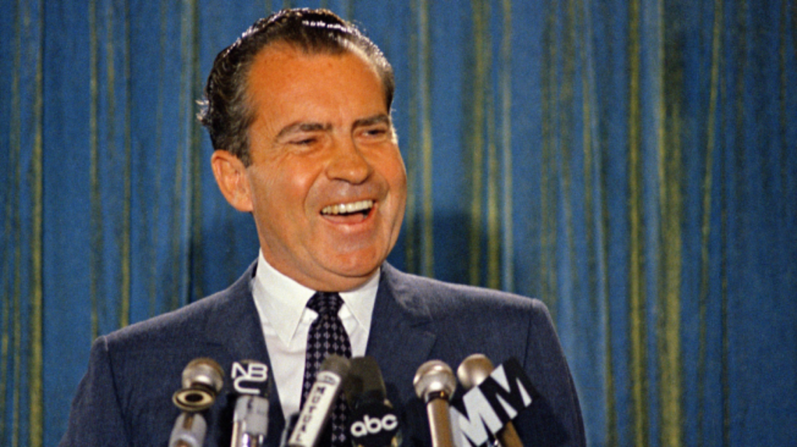 Let me show you how it’s done, Mr. President. Signed, ‘Tricky Dick’