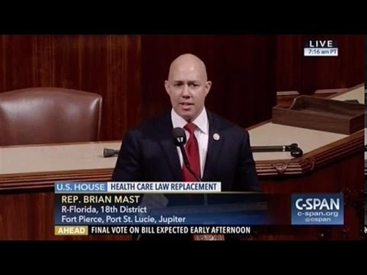 U.S. Rep. Brian Mast, a Treasure Coast republican, led Gov. Ron DeSantis’ transition team on environmental and agricultural matters.