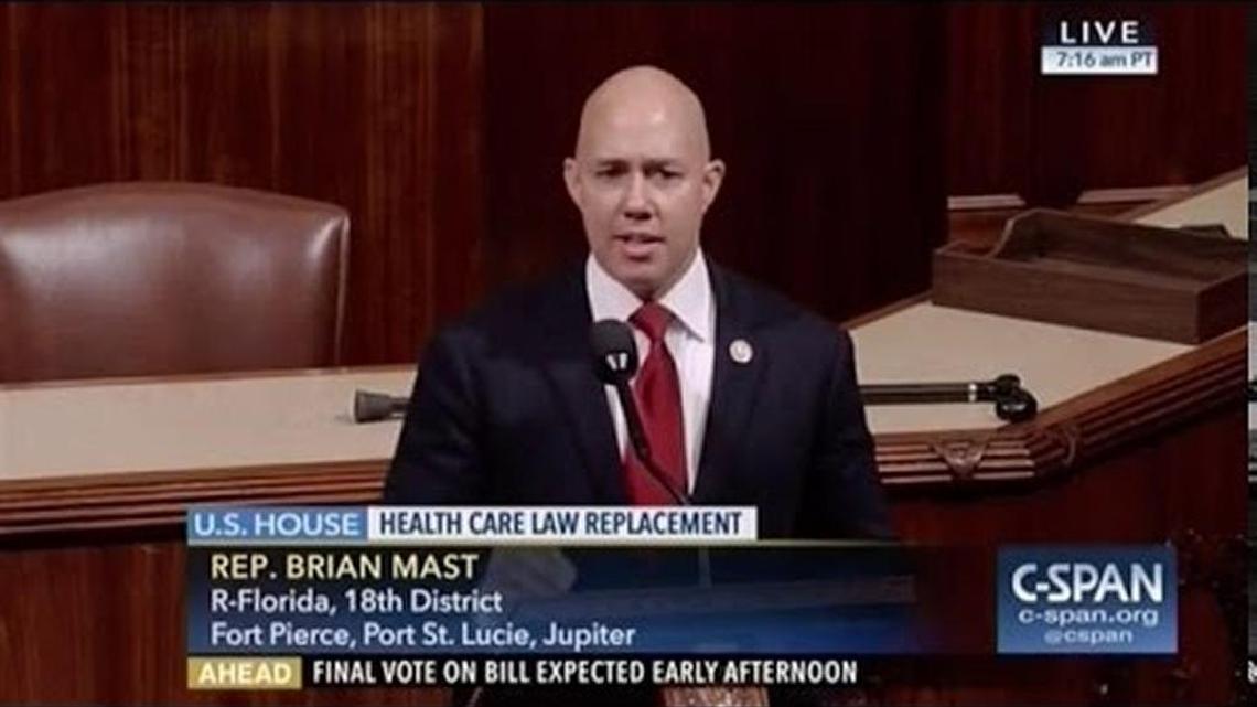 U.S. Rep. Brian Mast, a Treasure Coast republican, led Gov. Ron DeSantis’ transition team on environmental and agricultural matters.