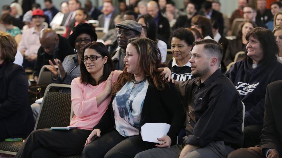 Some of the residents of Flint, Mich., who testified before a committee investigating the city’s water-contamination crisis.