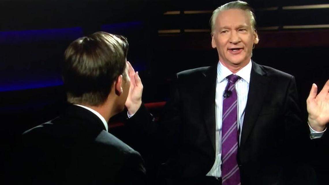 Talk-show host Bill Maher, with guest Sen. Ben Sasse, apologized for using a racial slur.