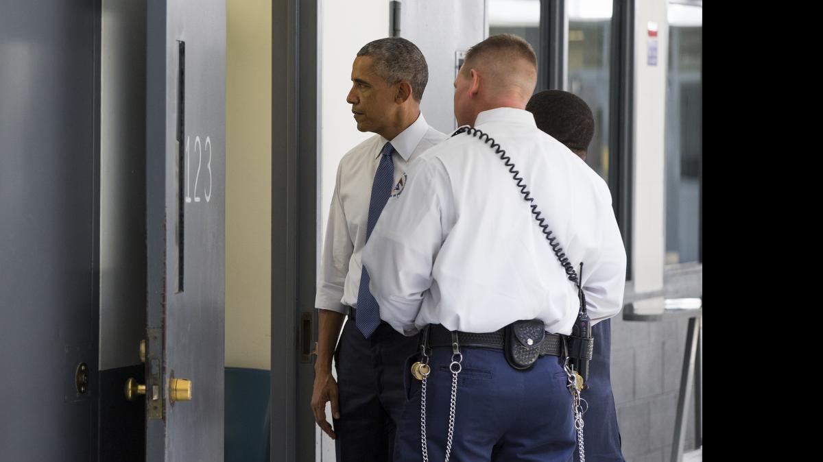 
JAIL TIME: President Obama took a tour of the Federal Correctional Institution in El Reno, Okla., last week as part of a weeklong focus on inequities in the criminal justice system.
