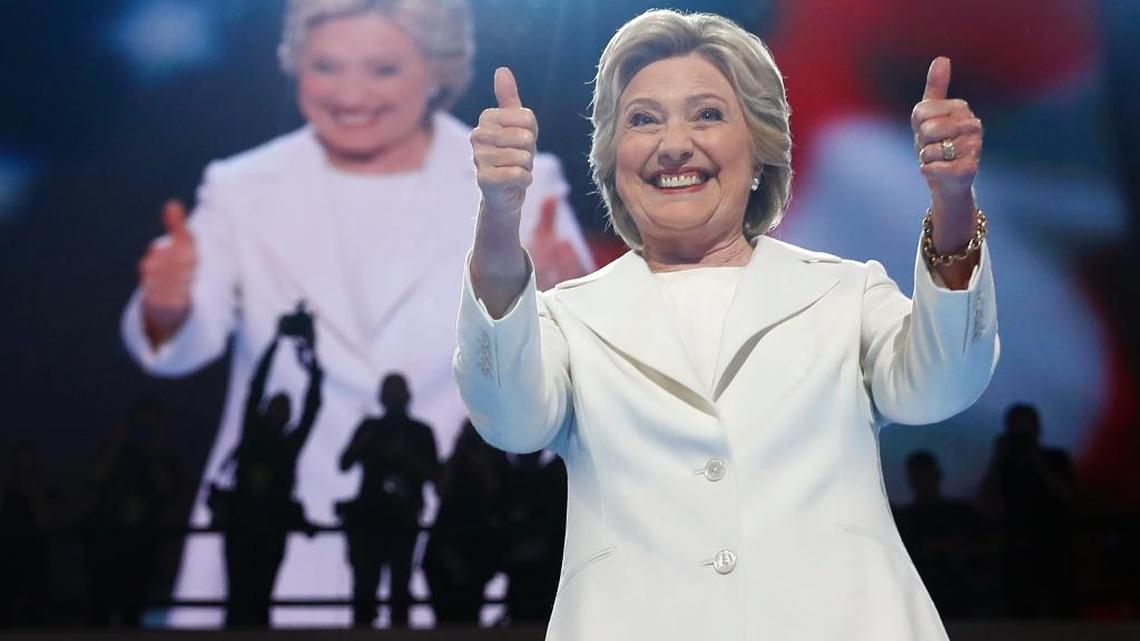 Hillary Clinton is a grandmother. And she wears pantsuits. But columnist advises not to call her ‘a grandmother in pantsuits.’