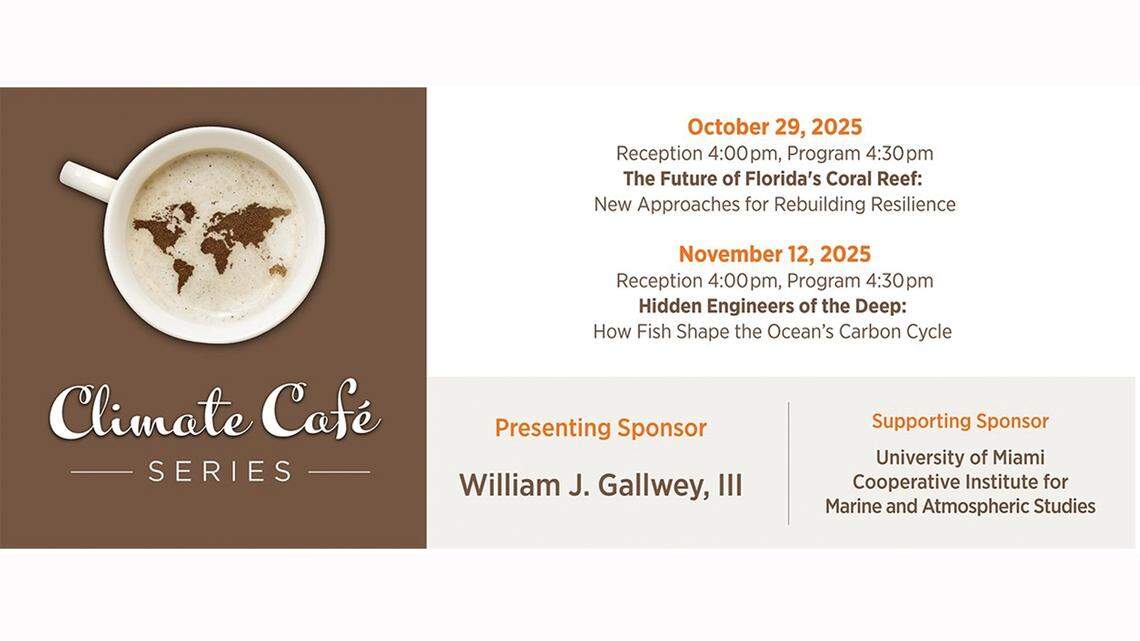 University of Miami Rosenstiel School announces 2025 Climate Café series