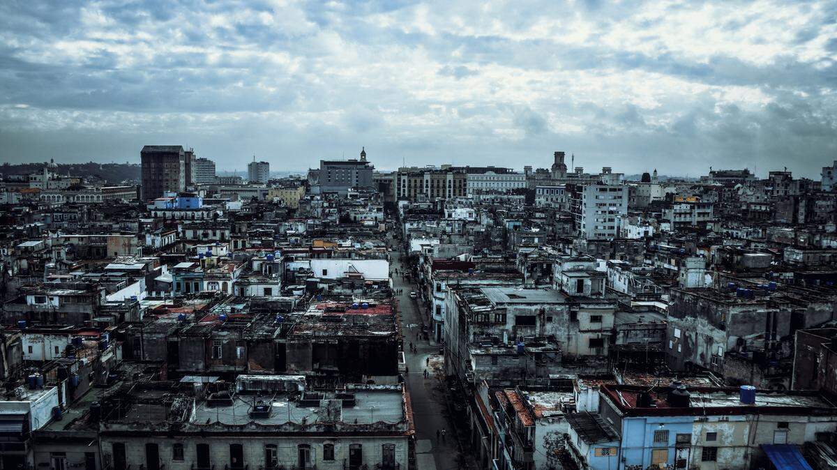 Aerial view of Havana, Cuba. 