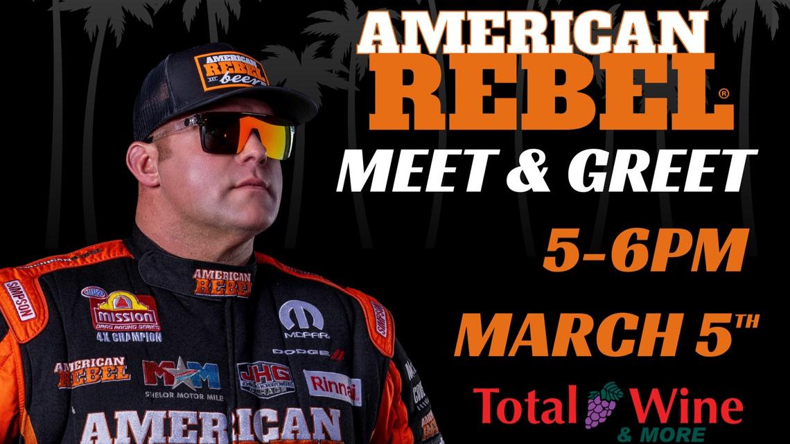 GAINESVILLE (FL), WE'RE COMING FOR YOU! American Rebel Holdings, Inc. (NASDAQ:AREB) Rolls into Gainesville with 4X NHRA World Champion Matt Hagan for a High-Energy Meet & Greet at Total Wine & More 