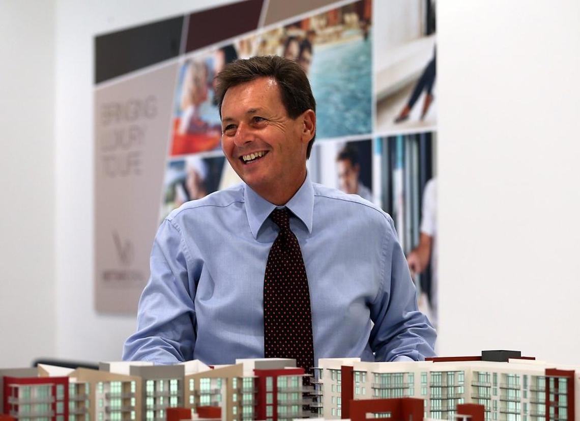 Sergio Pino, the president, CEO and founder of Century Homebuilders Group, at the company’s Midtown Doral residential complex sales center on Aug. 8, 2016.