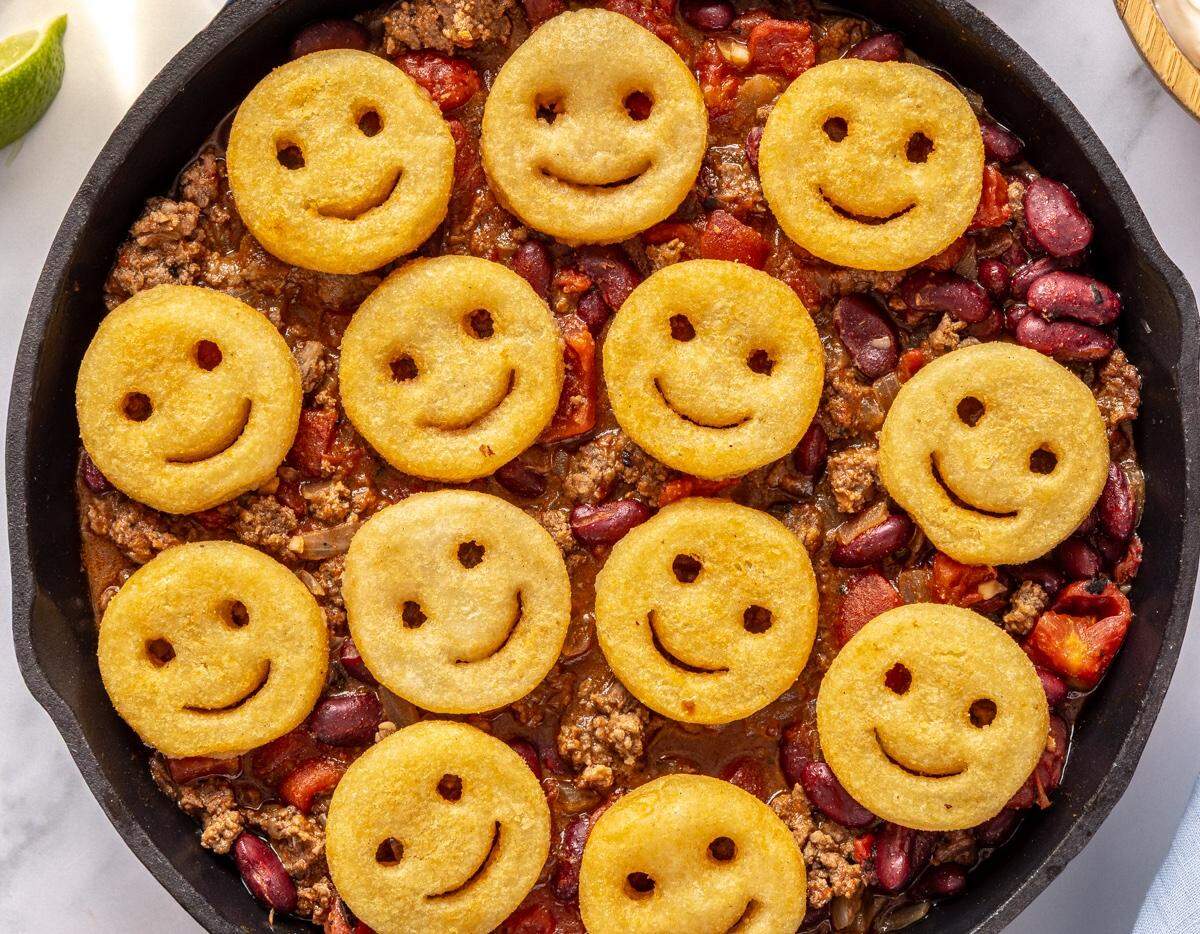Take the stress out of dinner night prep with recipes from McCain Smiles.