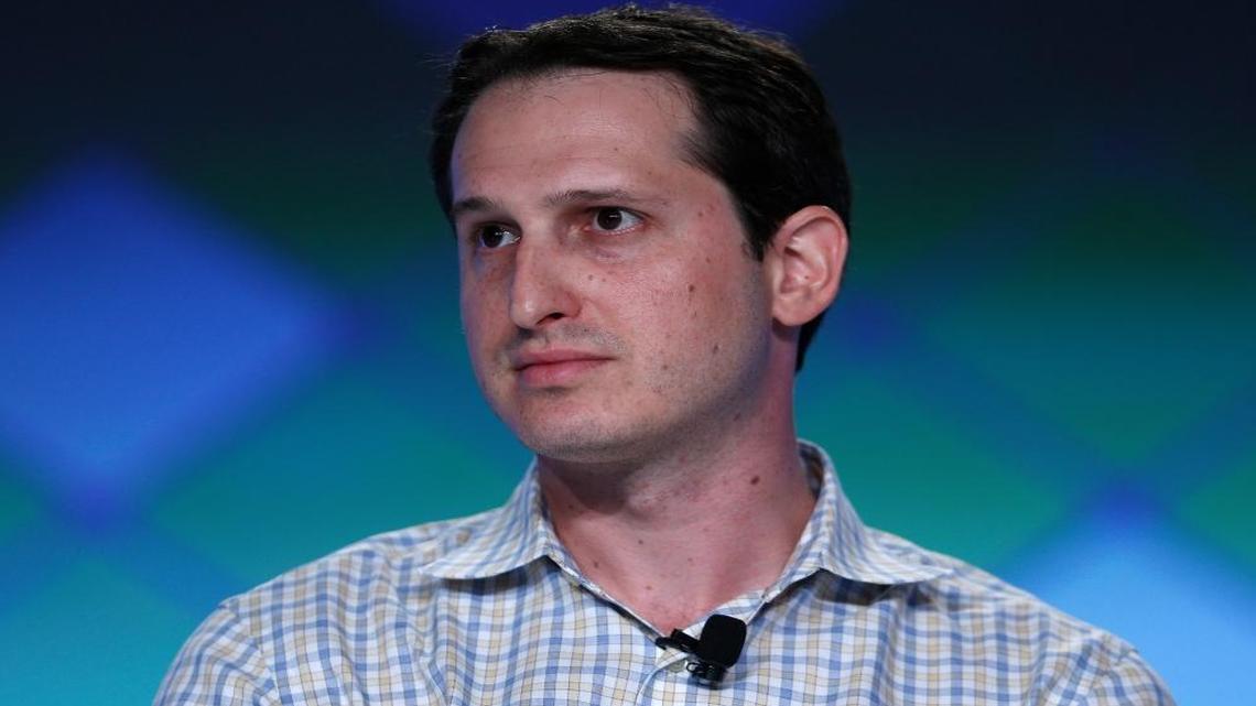 Jason Robins founded DraftKings and turned it into a $1.5 billion corporation. Above, he speaks on a panel at the Global Gaming Expo in Las Vegas on Sept. 29, 2015.