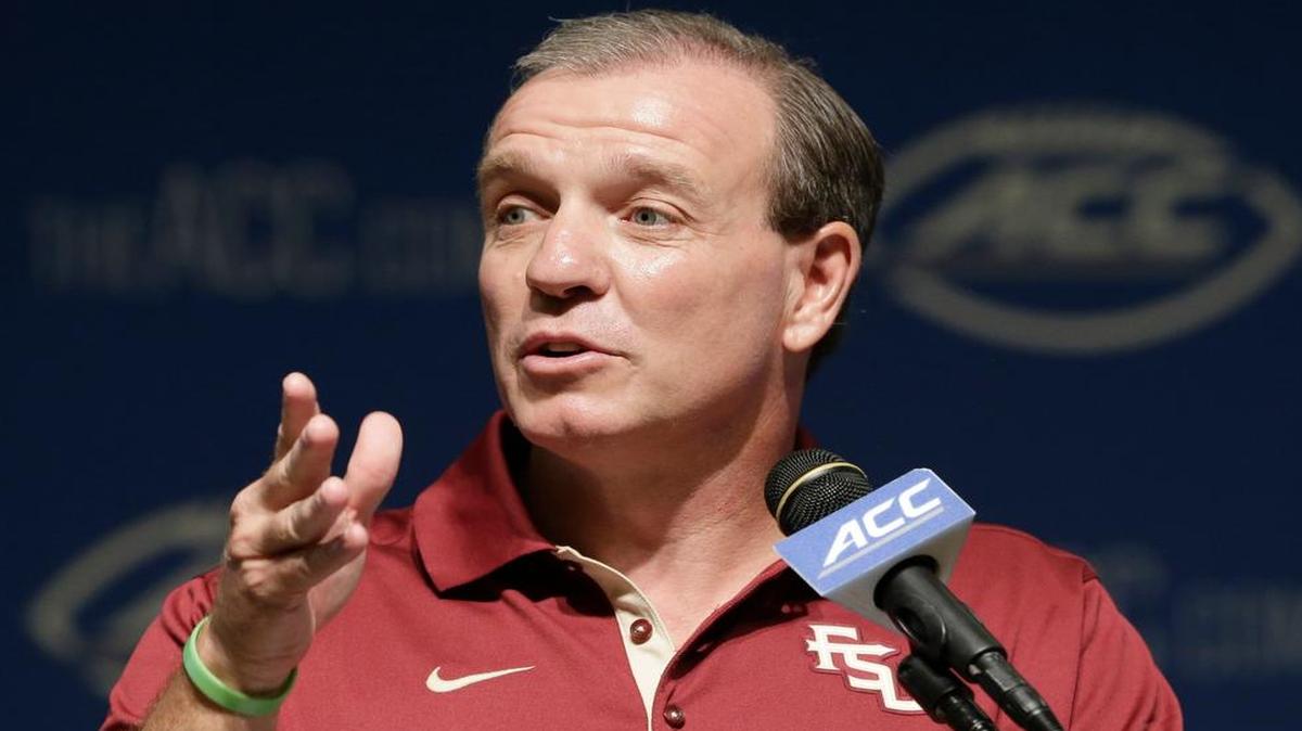 
Florida State football coach Jimbo Fisher. 
