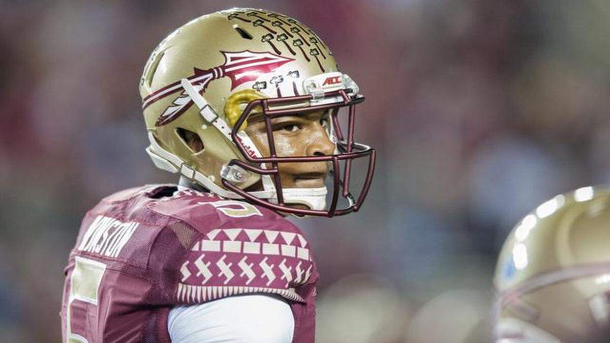
Quarterback Jameis Winston of the Florida State Seminoles warms up prior to the game against the Virginia Cavaliers at Doak Campbell Stadium on Nov. 8, 2014, in Tallahassee, Fla.
