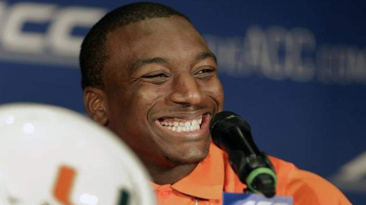 
Duke Johnson is winner of the 2014 Brian Piccolo Award, given to the most courageous football player in the ACC. 
