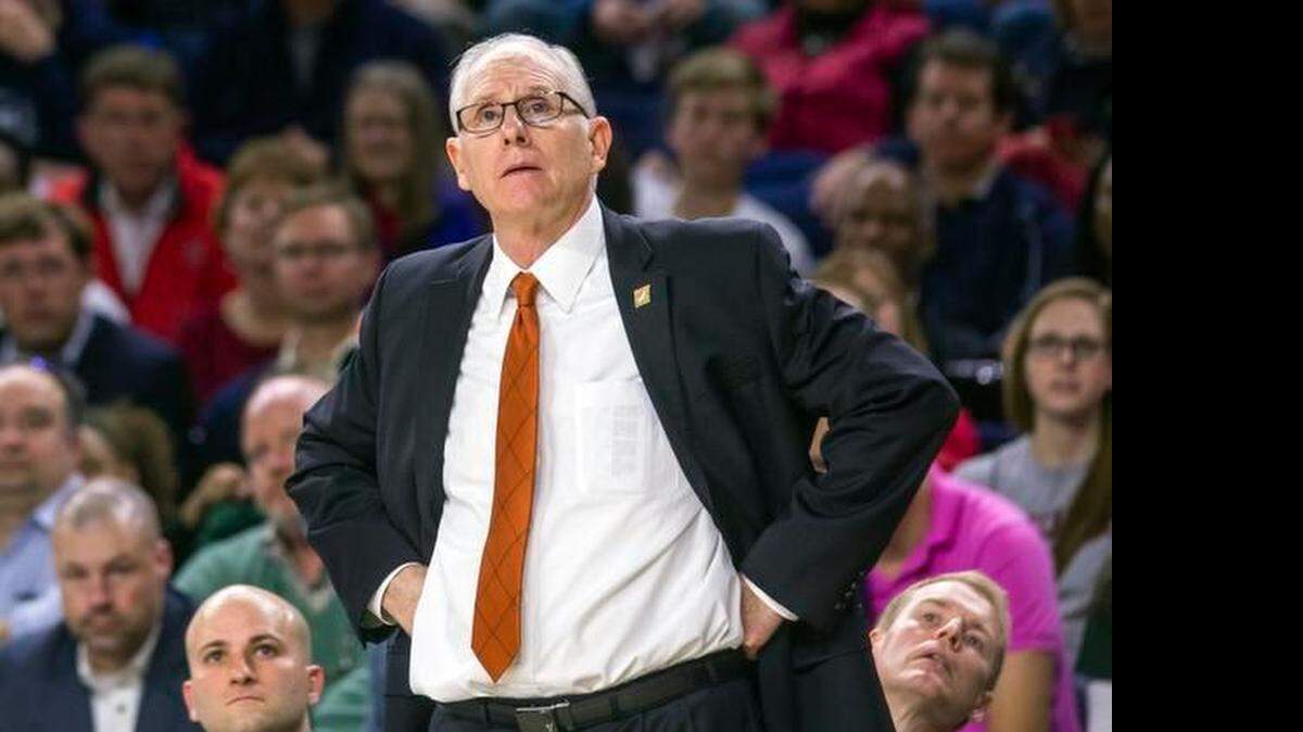 
Miami head coach Jim Larranaga looks on during the NIT tournament in Richmond, Va., on March 24, 2015. Miami won 63-61.
