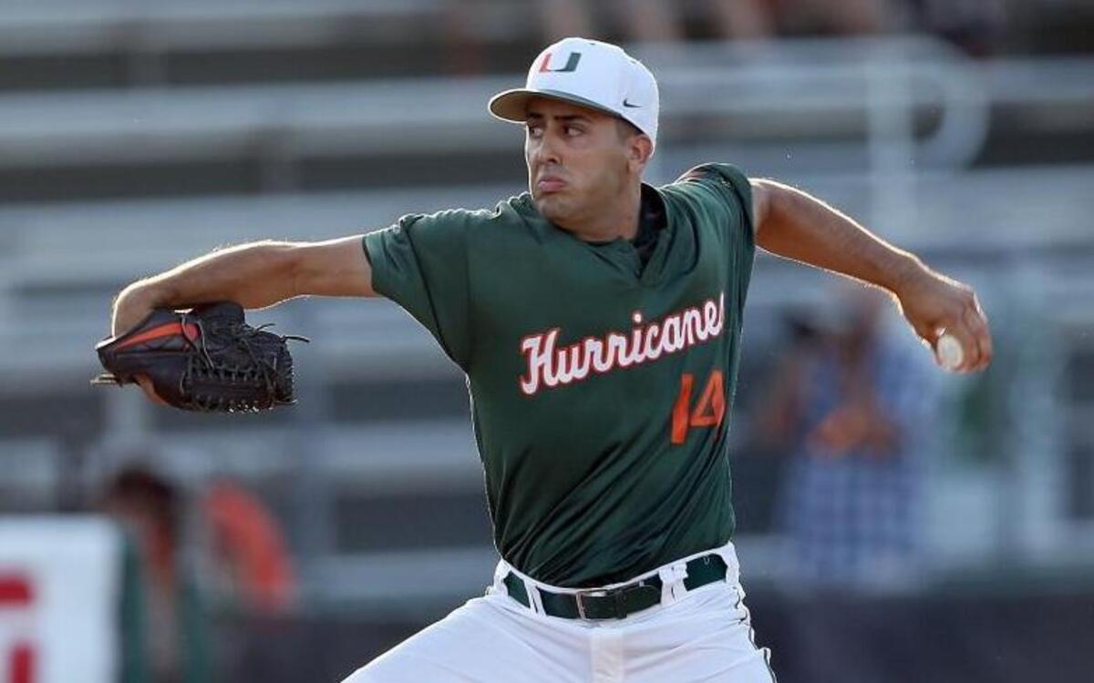 Hurricanes pitcher Danny Garcia (14) throws a pitch in this June 1, 2015, file photo.