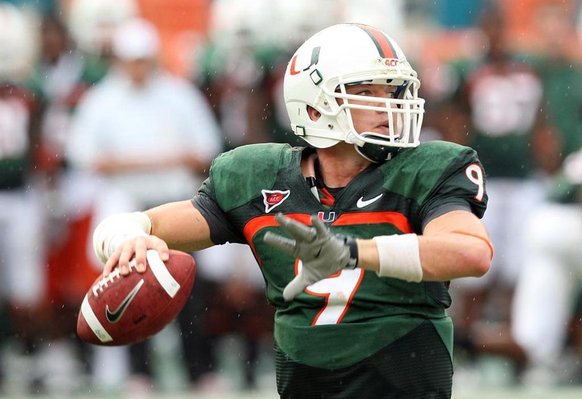Miami quarterback Robert Marve throws against Wake Forest.