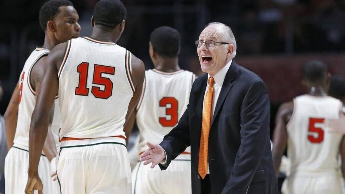 University of Miami coach Jim Larrañaga and his team, which won its first exhibition game 106-79 over Newberry College Wednesday night, begins its season as FBI investigation continues.