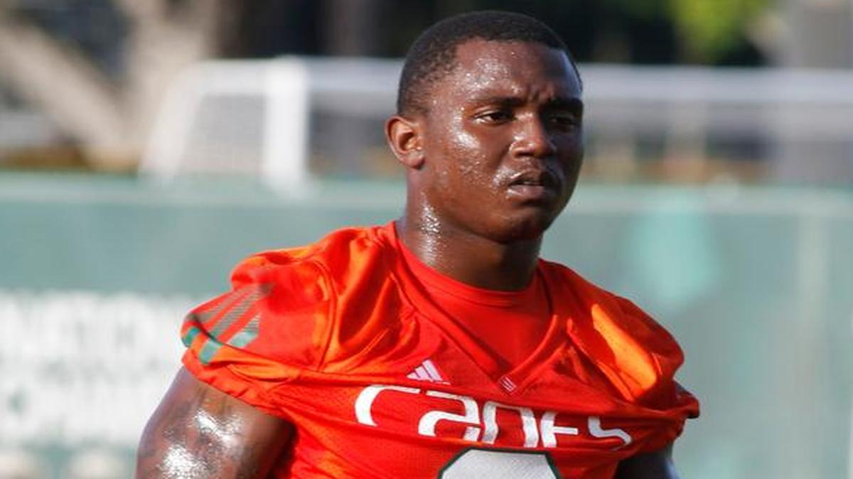 
UM’s Joe Yearby Yearby rushed for 509 yards and a touchdown last season at 5.9 yards a carry. 
